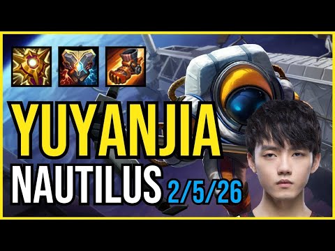 YUYANJIA - NAUTILUS vs GRAGAS Support - KR Challenger - Patch 11.7