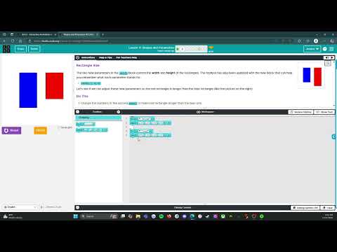 Code.org - CS Discoveries - Unit 3: Interactive Animations & Games: Lesson 4: Level 2