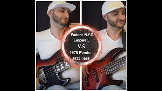 Video thumbnail for Fodera N.Y.C. Empire 5  V.S. 1975 Fender Jazz Bass by Lisztes László Online basszusgitár Iskola
