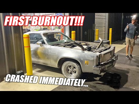 LS Swapping Demo Ranch's EL CHROMINO Part 3: SHE FREAKIN RIPS!!! Hit Building & Blew Tires!