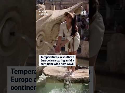 Temperatures in southern Europe are soaring amid a continent-wide heat wave