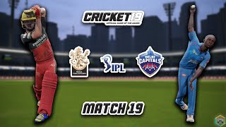 IPL 2020 Match 19 RCB vs DC Highlights - IPL Gaming Series - Cricket 19