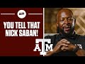 Former Texas A&M RB Dante Hall discusses TENSION between Jimbo Fischer & Nick Saban I FULL INTERVIEW