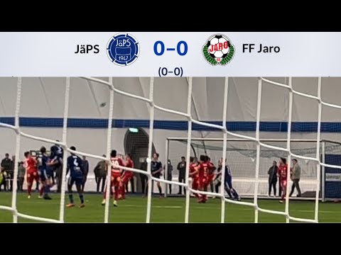 Jalkapallo Miesten Ykkönen JäPS vs FF Jaro 18.4.2022 JäPS ensimmäinen kulmapotku