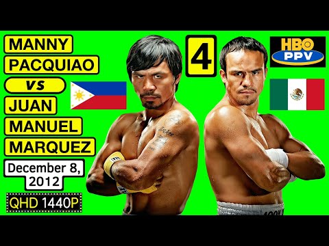 (61) | Manny Pacquiao 🇵🇭 VS 🇲🇽 Juan Manuel Marquez 4 | December 8, 2012 | HBO PPV | QHD 1440P
