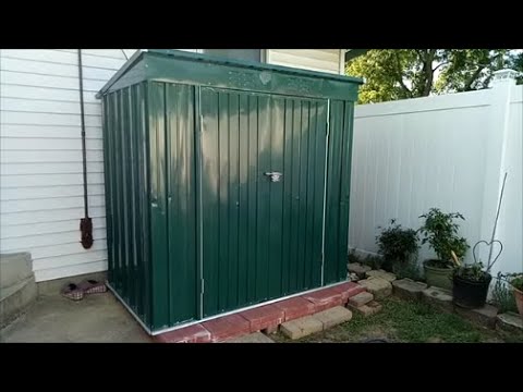Devoko Metal Outdoor Storage Shed CC10-L 6x4 Assemble