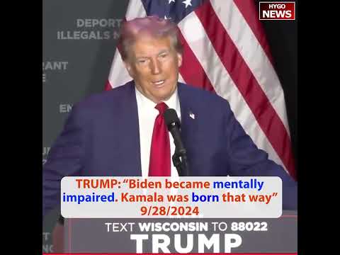 TRUMP: Biden became mentally impaired, Kamala was born that way; Vance: enough natural gas to world