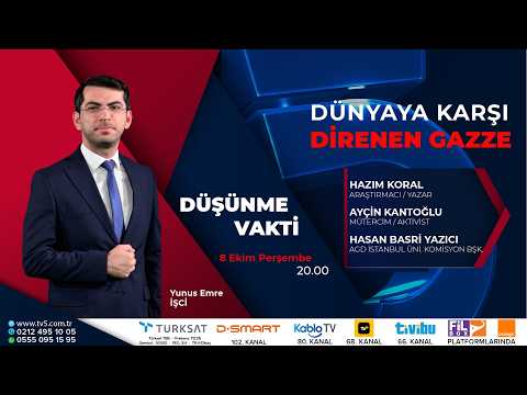 🔴#CANLI | Aksa Tufanı ve Gazze… 7 Ekim Neleri Değiştirdi? - Düşünme Vakti
