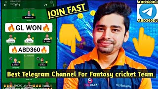 Best Dream11 Cricket Fantasy Telegram Channel,Dream11 Fantasy Telegram Channel, Dream11 Team News.