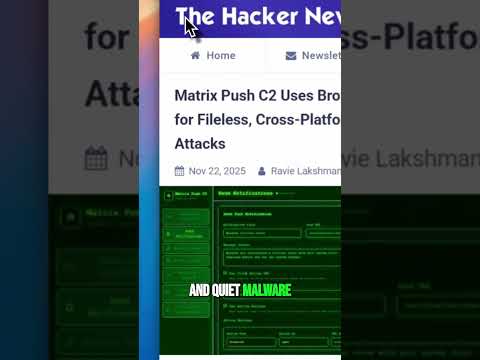 Matrix Push C2 Uses Browser Notifications for Fileless, Cross-Platform Phishing Attacks