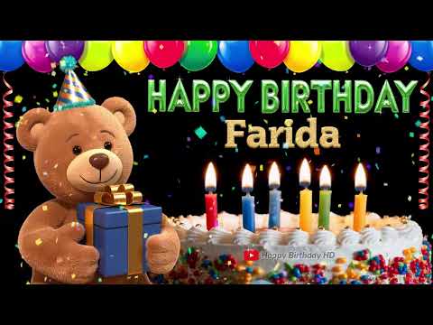 Farida Happy birthday To You - Happy Birthday song name Farida 🎁 🎂