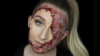 Stapled On Face | GORY HALLOWEEN MAKEUP TUTORIAL