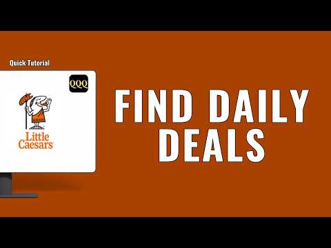How To Find Today's Deals On Little Caesars ?