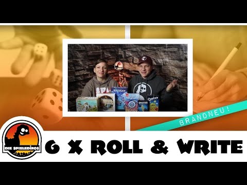 6 Brandneue Roll & Writes 2021 " Riverside / Voll Verplant / Longo / Splitter / JTCOE / Trek 12