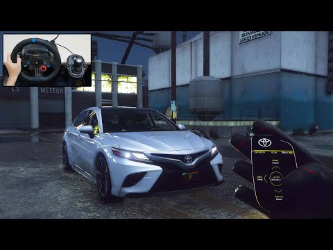 Toyota Camry XSE - POV Drive | GTA 5 Steering Wheel | Logitech G29 Gameplay