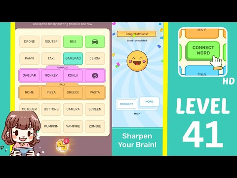 Connect Word Level 41 Answers Walkthrough - YouTube