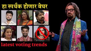 Big boss Marathi latest voting trends हा स्पर्धक होणार बेघर || Big boss Marathi season 4  news