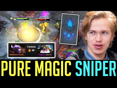 Topson Pure Magic SNIPER - Aghanim's Scepter & Shard Build - New Meta DOTA 2