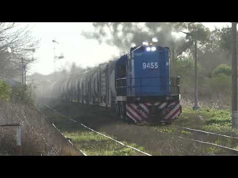 HERMOSO TREN DEL (TAC) PASANDO A TODA VELOCIDAD POR EL PUEBLO DE (TORTUGAS)santa fe
