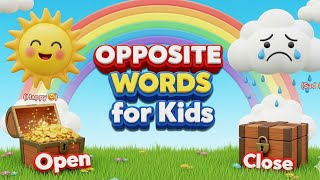 Learn Opposite Words in English | Vocabulary Building for Kids | Preschool Learning Videos #opposite