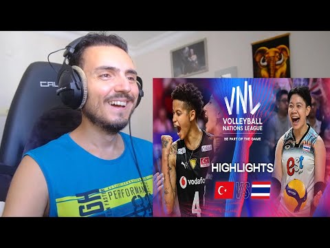 🇹🇷 TUR vs. 🇹🇭 THA - Highlights | Week 3 | Women's VNL 2024 Reaction