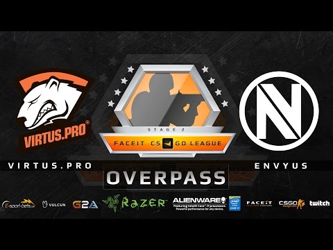 Virtus.pro vs EnVyUs - Overpass (FACEIT League 2015 Stage 2 EU)