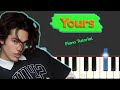 Conan   Gray - Yours - Piano Tutorial (Chords)