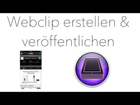 Fullscreen Webclip erstellen & veröffentlichen