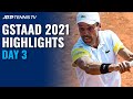 Delbonis Battles Gaston; Bautista Agut and Garin In Action | Gstaad 2021 Highlights Day 3