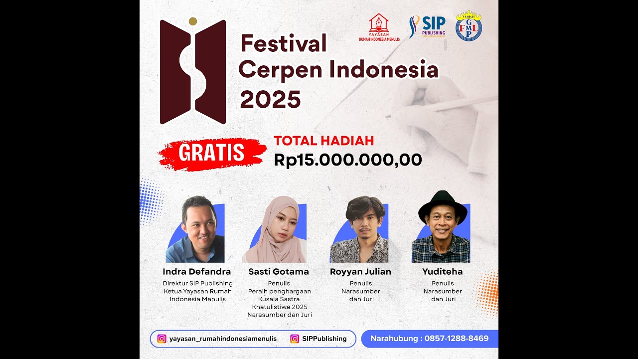 Pelatihan Menulis Cerpen bersama Yuditeha - Festival Cerpen Indonesia 2025