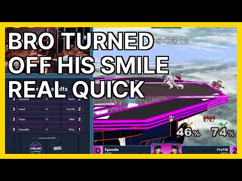 Bro turned off his smile real quick (nycmelee... | Smash Melee Highlights
