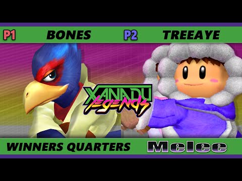 Xanadu Legends Winners Quarters - Bones (Falco) Vs. Treeaye (Ice Climbers) Smash Melee - SSBM