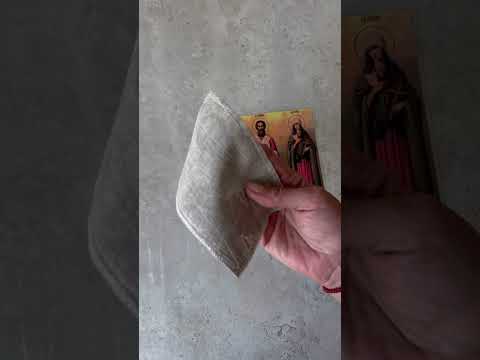 фото образ на натуральном льне с молитвой от *избавление от сглаза и порчи* киприан и иустиния 0