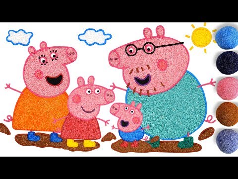 Coloring Peppa Pig Family with Foam clay for family | DADDY PIG, MUMMY PIG