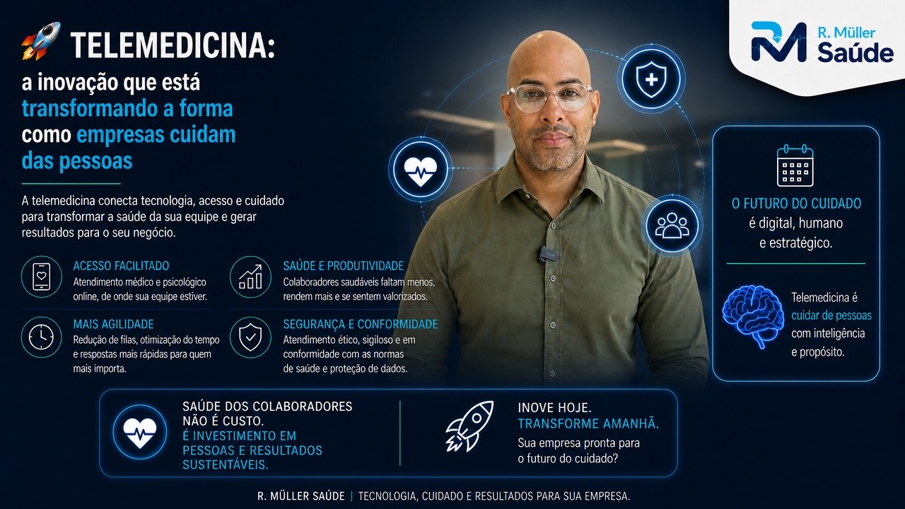 🚀 TELEMEDICINA: a inovação que está transformando a forma como empresas cuidam das pessoas