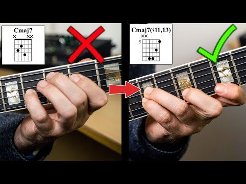 5 Levels Of Maj7 Chords & How To Make Your Own Voicings