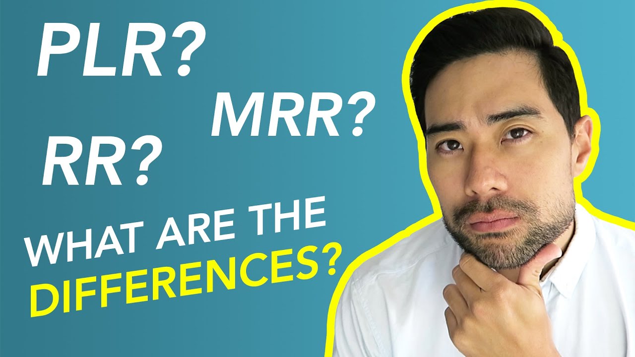 The Differences Between PLR, MRR, RR, and Personal Use Rights