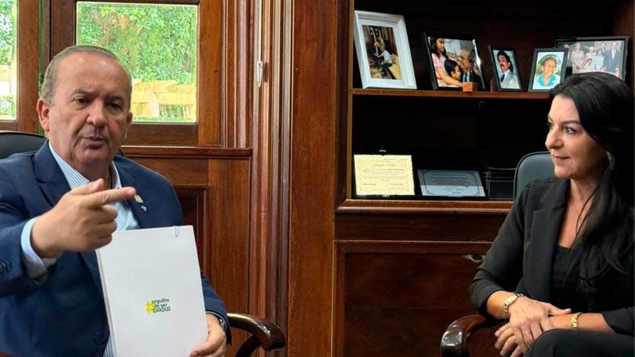 Planejar ações futuras: Prefeita de Sombrio se reúne com Governador Jorginho Mello