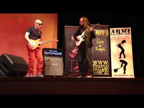 Peter Hodgson Jams With Joe Satriani - Melbourne, Australia, 2013