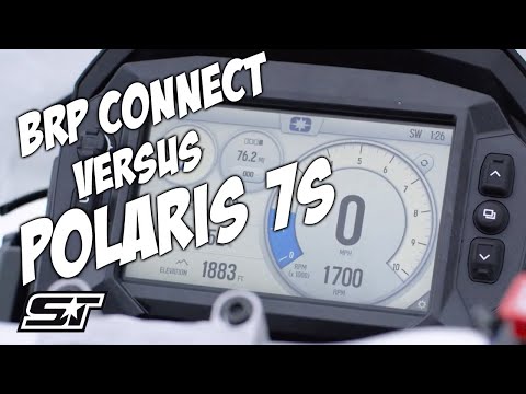 2021 Snowmobile Digital Display Overview: BRP Connect vs Polaris 7S