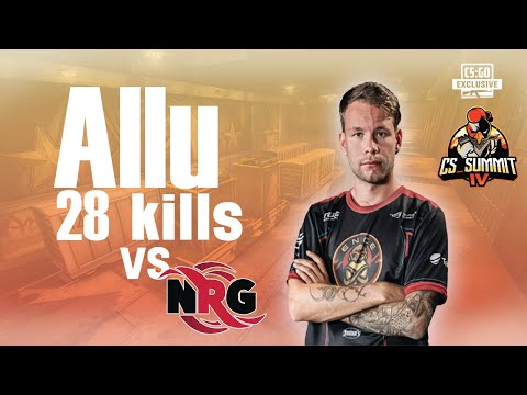 CS:GO POV - allu 28 kills vs NRG on Train @ cs_summit 4