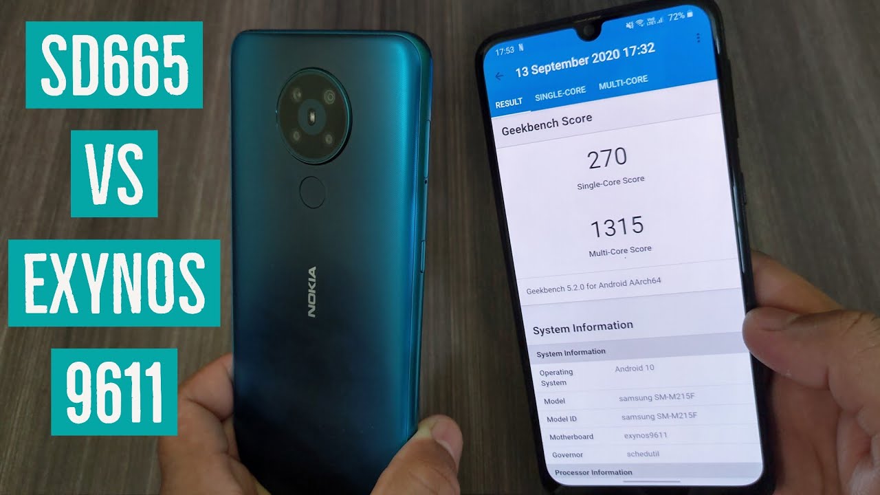 Nokia 5.3 Vs Samsung galaxy M21! Speed test and RAM management comparison!