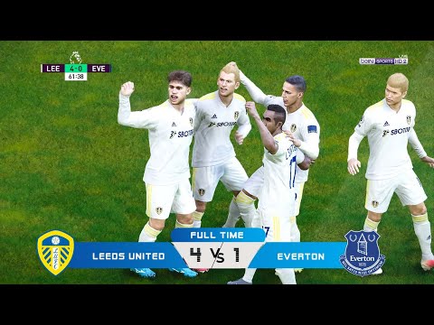 LEEDS UNITED VS EVERTON | PREMIER LEAGUE 2022/23 | FULL MATCH & GOALS | PES 2021