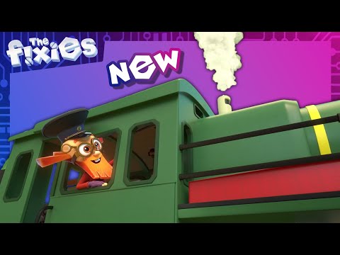 BRAND NEW | The Steam Train - The Fixies | Grandpus gets to live his dream and ride a steam train!