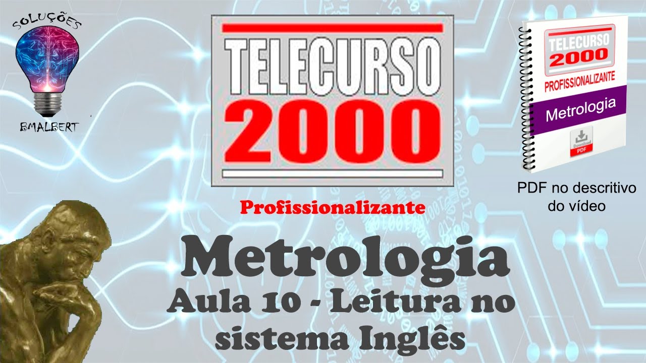 Telecurso 2000 - Metrologia - 10 Leitura no Sistema Inglês
