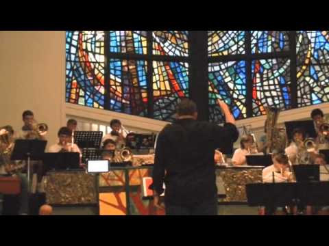 Bone-Anza 2013 trombone choir playing Chorale by Luther