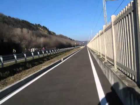 Fano-Pesaro in 1min 30 in bici