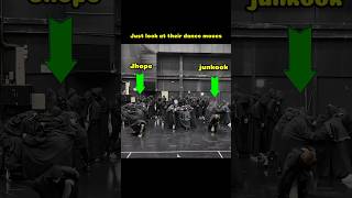 just look at their dance move#bts#jk#jhope#shorts