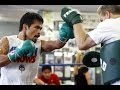 MANNY PACQUIAO; COMPLETE MITT WORKOUT.