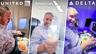 FIRST CLASS on THREE Airlines in ONE DAY! (Which is best?)